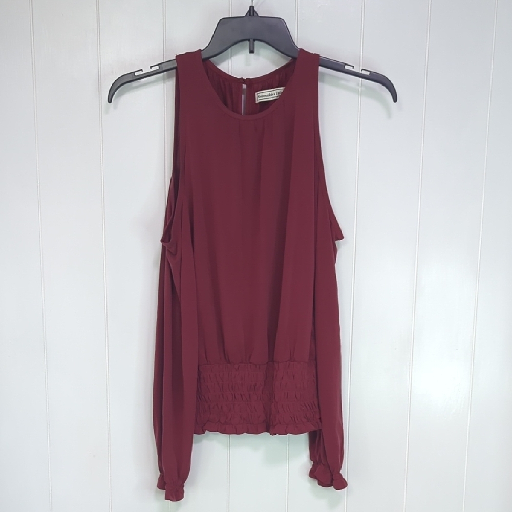 ❤️5/$25 Abercrombie & Fitch Burgundy Tank Top